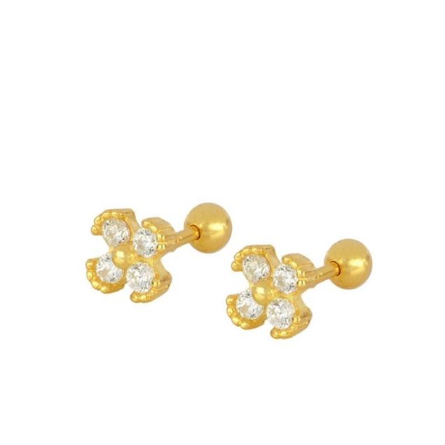 Imagen de Piercing Malta Plata Dorada