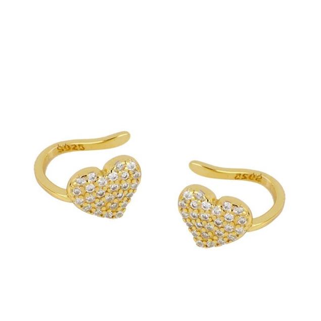 Imagen de Ear Cuff Love Plata Dorada