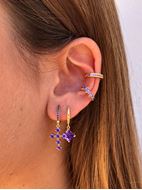 Imagen de Ear Cuff Hidra Lila Plata Dorada