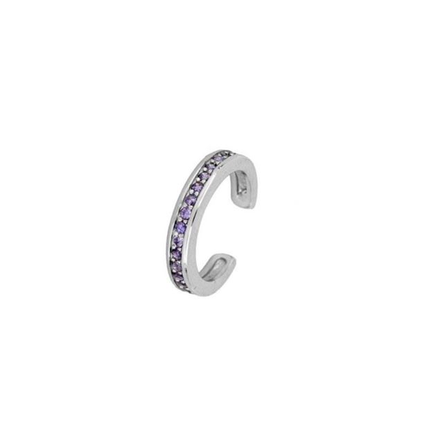 Imagen de Ear Cuff Idoia Lila Plata