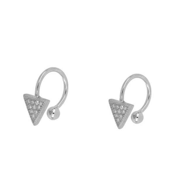 Imagen de Ear Cuff Triangle Plata