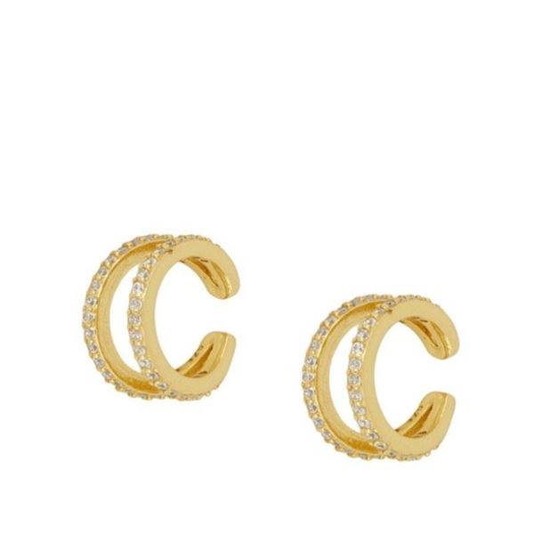 Imagen de Ear Cuff Doble Acra Plata Dorada