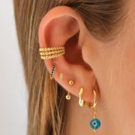 Imagen de Ear Cuff Triple Balls Plata