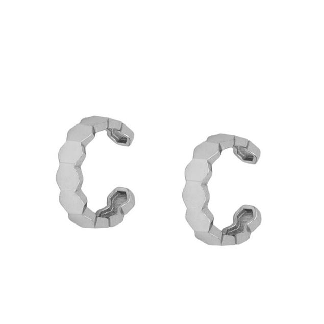 Imagen de Ear Cuff Hexa Plata