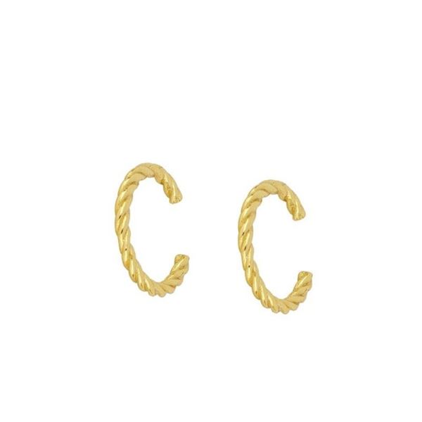 Imagen de Ear Cuff Curls Plata Dorada