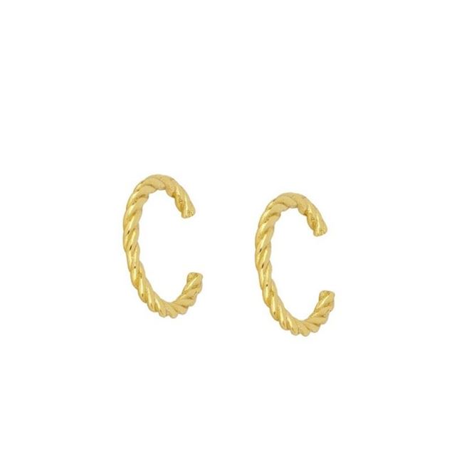 Imagen de Ear Cuff Curls Plata Dorada