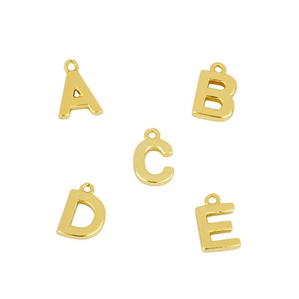Imagen de Charm Shine Letter Plata Dorada